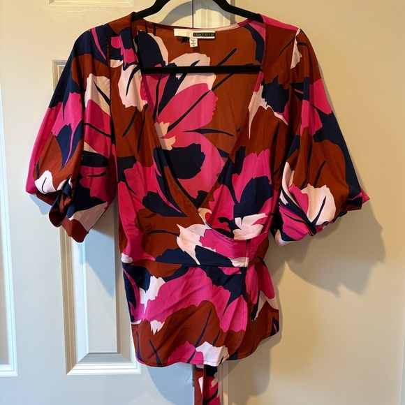 Tracy Reese Silk Wrap Top - Picture 3 of 8